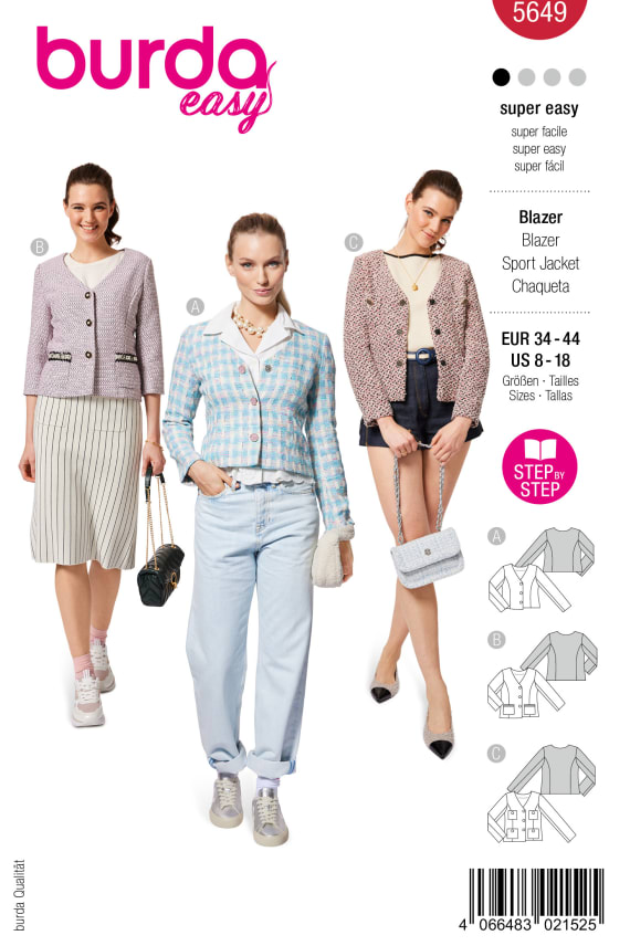 BURDA-5649 C punainen